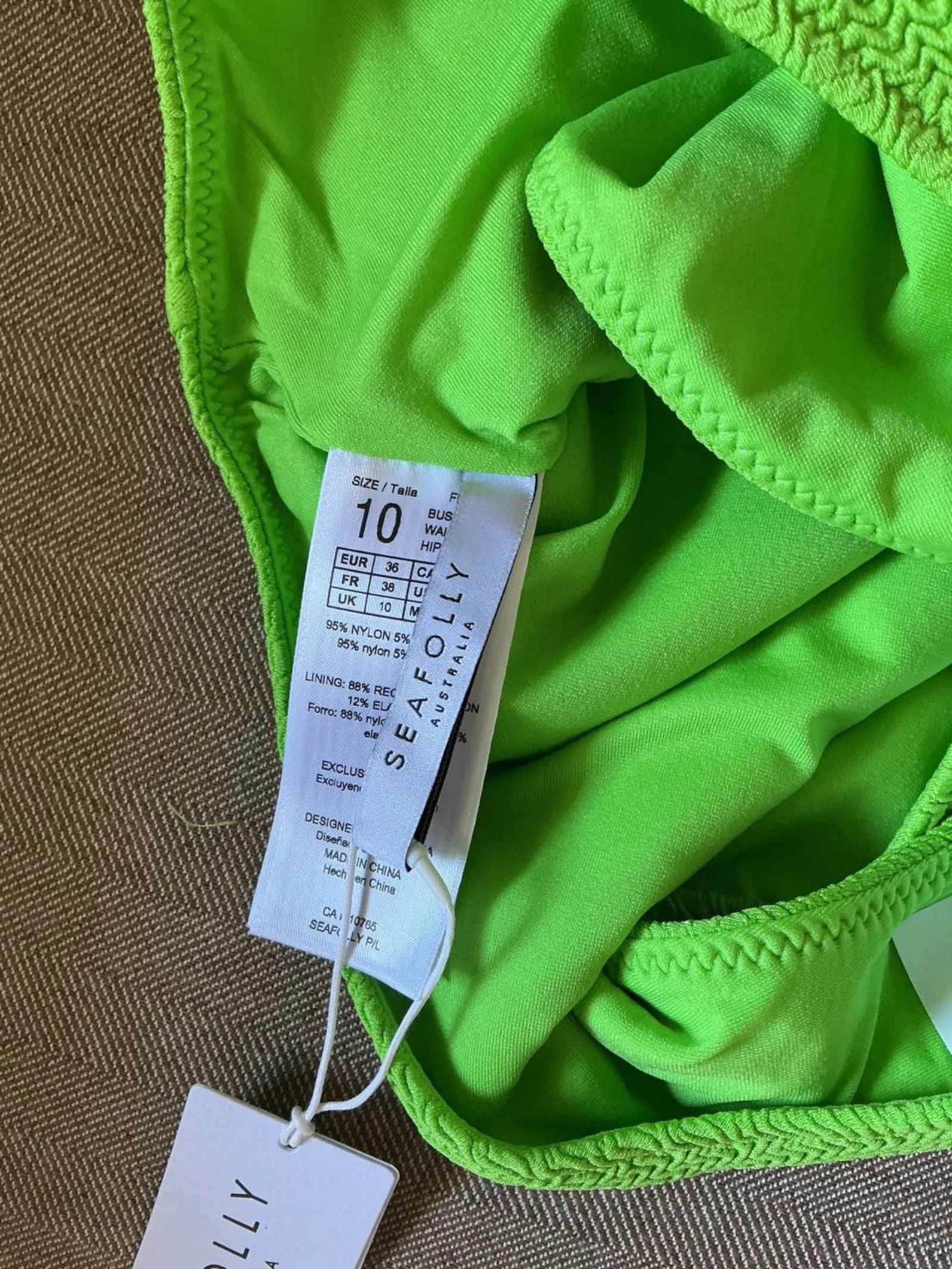 Seafolly Green one-piece swimsuit Size 38 – photo 12